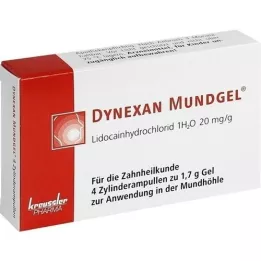 DYNEXAN Ampolas cilíndricas de gel bucal, 4X1,7 g