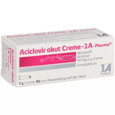 ACICLOVIR creme agudo-1A Pharma, 2 g
