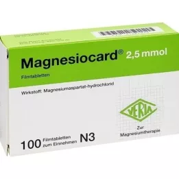 MAGNESIOCARD Comprimidos revestidos por película de 2,5 mmol, 100 unidades