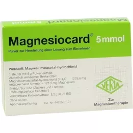 MAGNESIOCARD 5 mmol Plv.z.Her.e.Lsg.z.Intake, 20 unidades