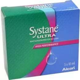 SYSTANE ULTRA Gotas lubrificantes para os olhos, 3X10 ml