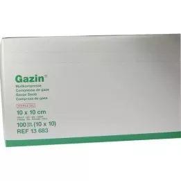 GAZIN Comp. de gaze. 10x10 cm estéril 16 dobras, 10x10 peças