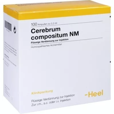 CEREBRUM COMPOSITUM NM Ampolas, 100 unidades