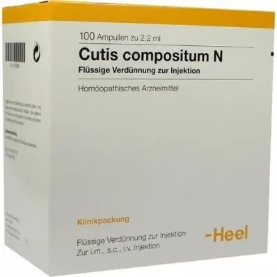 CUTIS ampolas compositum N, 100 unid