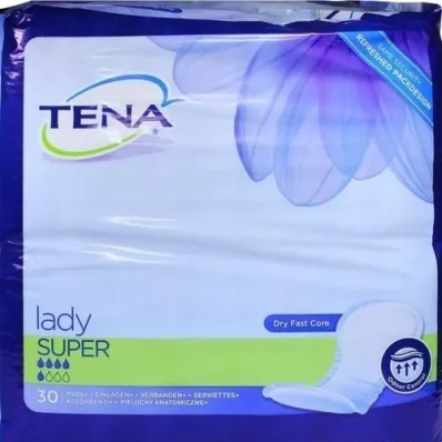 TENA LADY super palmilhas, 30 peças