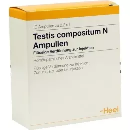 TESTIS COMPOSITUM Ampolas N, 10 unid