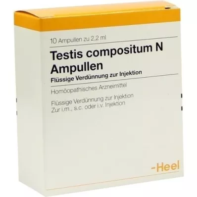 TESTIS COMPOSITUM Ampolas N, 10 unid TESTIS COMPOSITUM Ampolas N, 10 unid