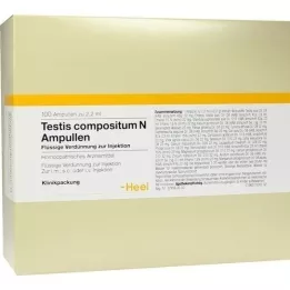TESTIS COMPOSITUM Ampolas N, 100 unidades