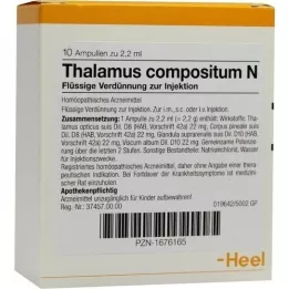 THALAMUS ampolas compositum N, 10 unid