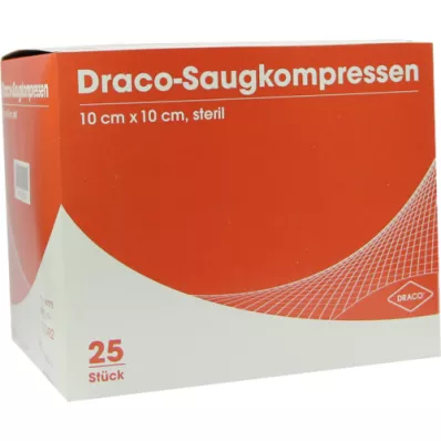 SAUGKOMPRESSEN Draco estéril 10x10 cm, 25 unid SAUGKOMPRESSEN Draco estéril 10x10 cm, 25 unid