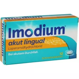 IMODIUM comprimidos orodispersíveis linguais agudos, 12 unidades