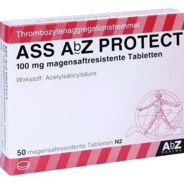 ASS AbZ PROTECT comprimido gastrorresistente de 100 mg, 50 unidades