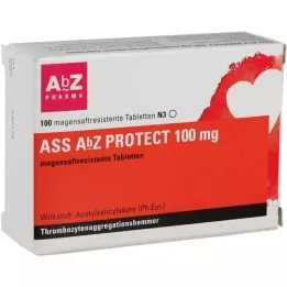 ASS AbZ PROTECT comprimido gastrorresistente de 100 mg, 100 unidades