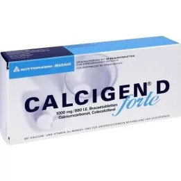 CALCIGEN D forte 1000 mg/880 UI comprimidos efervescentes, 40 unidades
