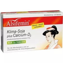 ALSIFEMIN Klima-Soja mais comprimidos de cálcio D3, 30 unidades