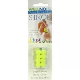WELLNOISE Tampões auriculares para crianças blister, 4X2 peças