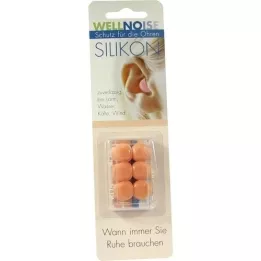 WELLNOISE Tampões para os ouvidos, bolha de pele, 3X2 peças