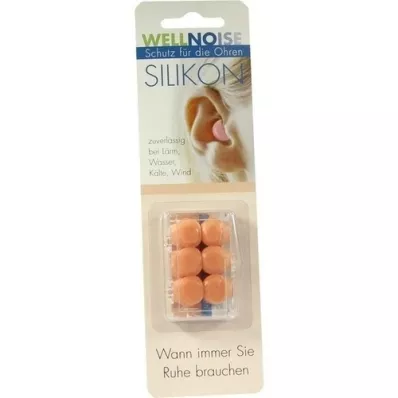 WELLNOISE Tampões para os ouvidos, bolha de pele, 3X2 peças