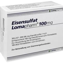 EISENSULFAT Lomapharm 100 mg comprimidos revestidos por película, 100 unidades