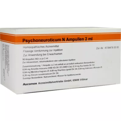 PSYCHONEUROTICUM Ampolas N, 50X2 ml
