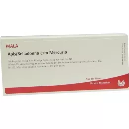 APIS BELLADONNA ampolas cum Mercúrio, 10X1 ml