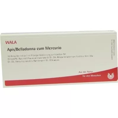 APIS BELLADONNA ampolas cum Mercúrio, 10X1 ml