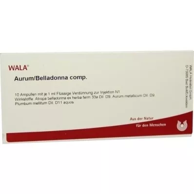 AURUM/BELLADONNA comp. ampolas, 10X1 ml AURUM/BELLADONNA comp. ampolas, 10X1 ml
