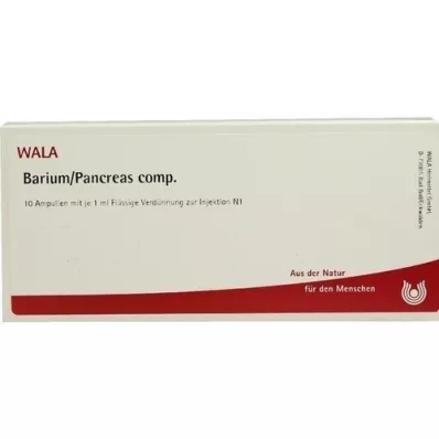BARIUM/PANCREAS comp. ampolas, 10X1 ml