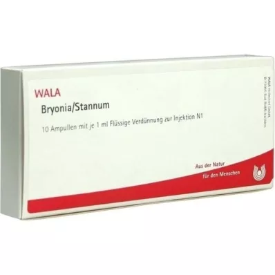 BRYONIA STANNUM Ampolas, 10X1 ml BRYONIA STANNUM Ampolas, 10X1 ml