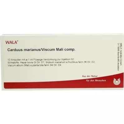 CARDUUS MARIANUS/VISCUM mali comp.ampolas, 10X1 ml