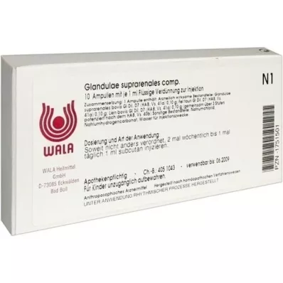 GLANDULAE SUPRARENALES comp. ampolas, 10X1 ml