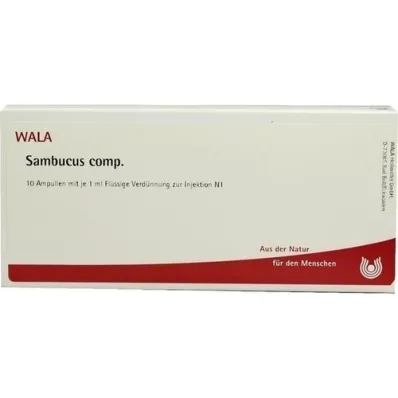 SAMBUCUS COMP Ampolas, 10X1 ml