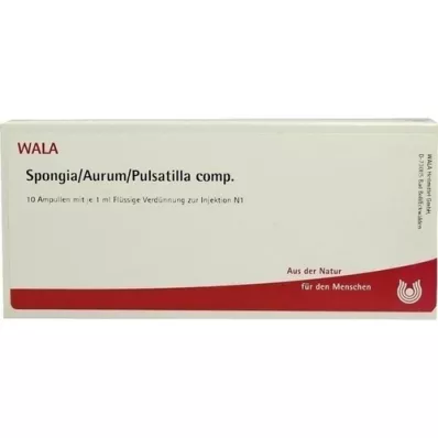 SPONGIA/AURUM/Pulsatilla comp. ampolas, 10X1 ml SPONGIA/AURUM/Pulsatilla comp. ampolas, 10X1 ml