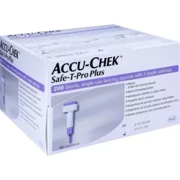 ACCU-CHEK Lancetas Safe T Pro Plus, 200 unidades