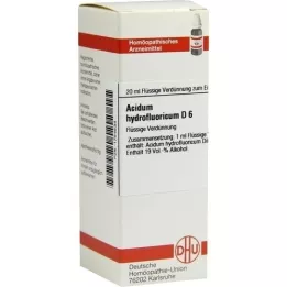 ACIDUM HYDROFLUORICUM Diluição D 6, 20 ml