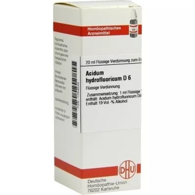 ACIDUM HYDROFLUORICUM Diluição D 6, 20 ml