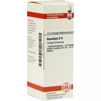 ACONITUM Diluição D 6, 20 ml ACONITUM Diluição D 6, 20 ml