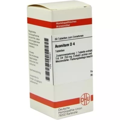 ACONITUM D 4 comprimidos, 80 unidades