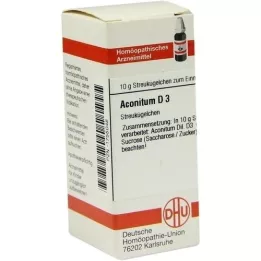 ACONITUM D 3 glóbulos, 10 g