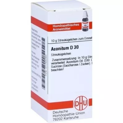 ACONITUM D 30 glóbulos, 10 g