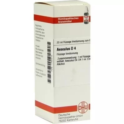 AESCULUS Diluição D4, 20 ml AESCULUS Diluição D4, 20 ml