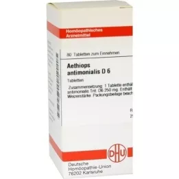 AETHIOPS ANTIMONIALIS D 6 comprimidos, 80 unidades