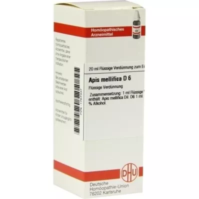 APIS MELLIFICA Diluição D 6, 20 ml APIS MELLIFICA Diluição D 6, 20 ml