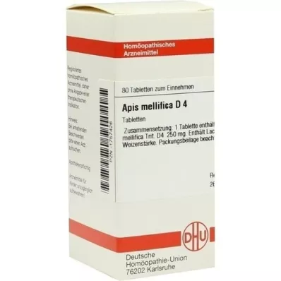 APIS MELLIFICA D 4 comprimidos, 80 unidades APIS MELLIFICA D 4 comprimidos, 80 unidades