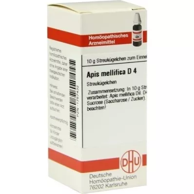 APIS MELLIFICA D 4 glóbulos, 10 g APIS MELLIFICA D 4 glóbulos, 10 g