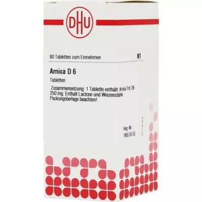 ARNICA D 6 comprimidos, 80 unidades ARNICA D 6 comprimidos, 80 unidades