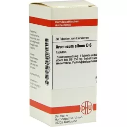 ARSENICUM ALBUM D 6 comprimidos, 80 unidades