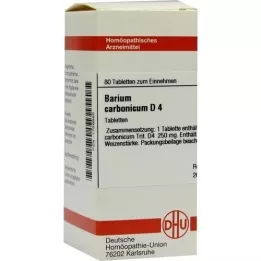 BARIUM CARBONICUM D 4 comprimidos, 80 unidades