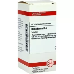 BELLADONNA D 4 comprimidos, 80 unidades