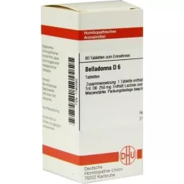 BELLADONNA D 6 comprimidos, 80 unidades